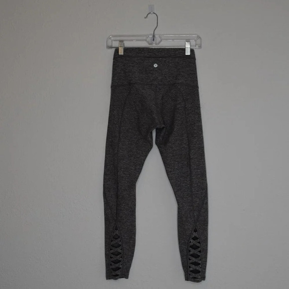 Lululemon Pure Practice Leggings Sz 6 Mid Rise Athleisure Yoga Workout Sporty - Picture 8 of 16